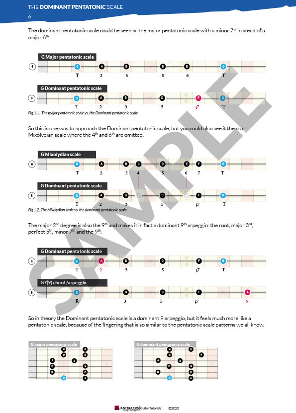 The Dominant Pentatonic scale - E-book