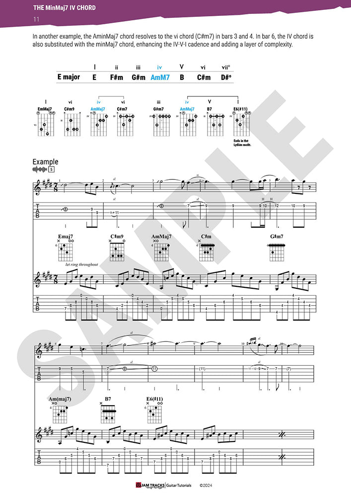 The minor major seventh (minMaj7) IV chord