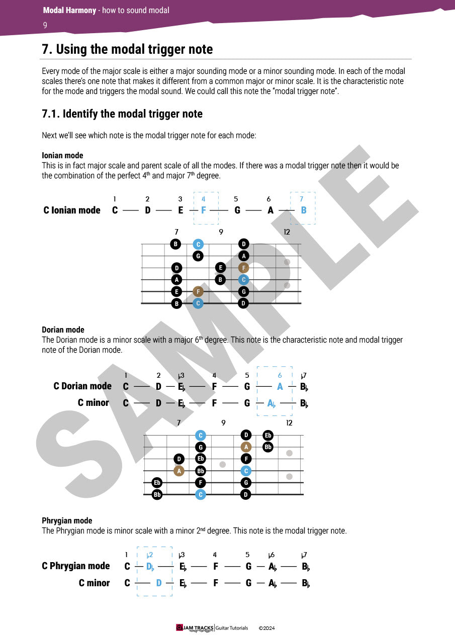 How to write music with modes (modal harmony)