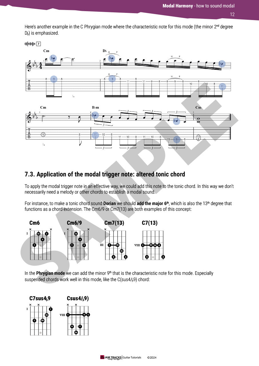 How to write music with modes (modal harmony)