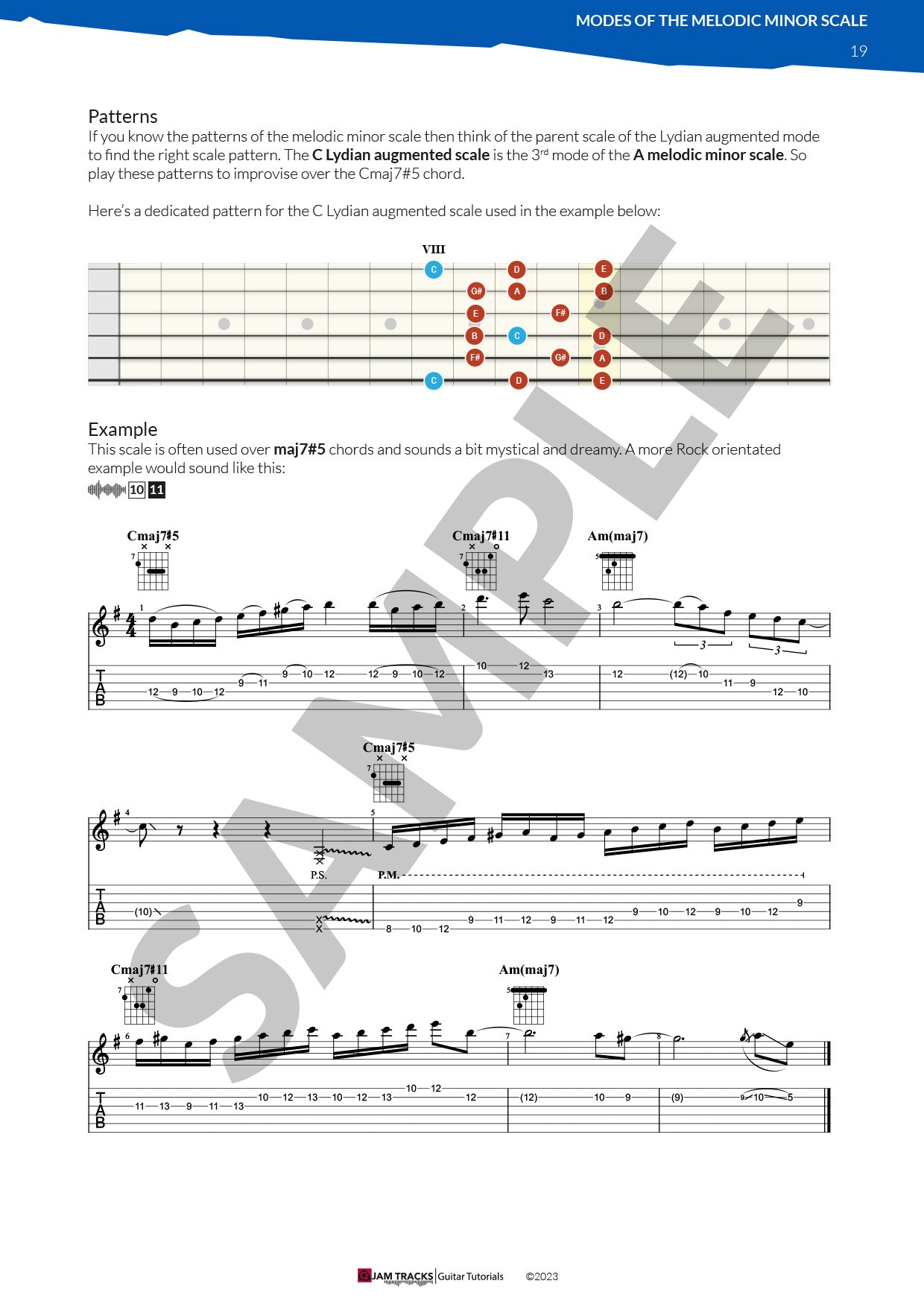 Modes of the Melodic Minor scale