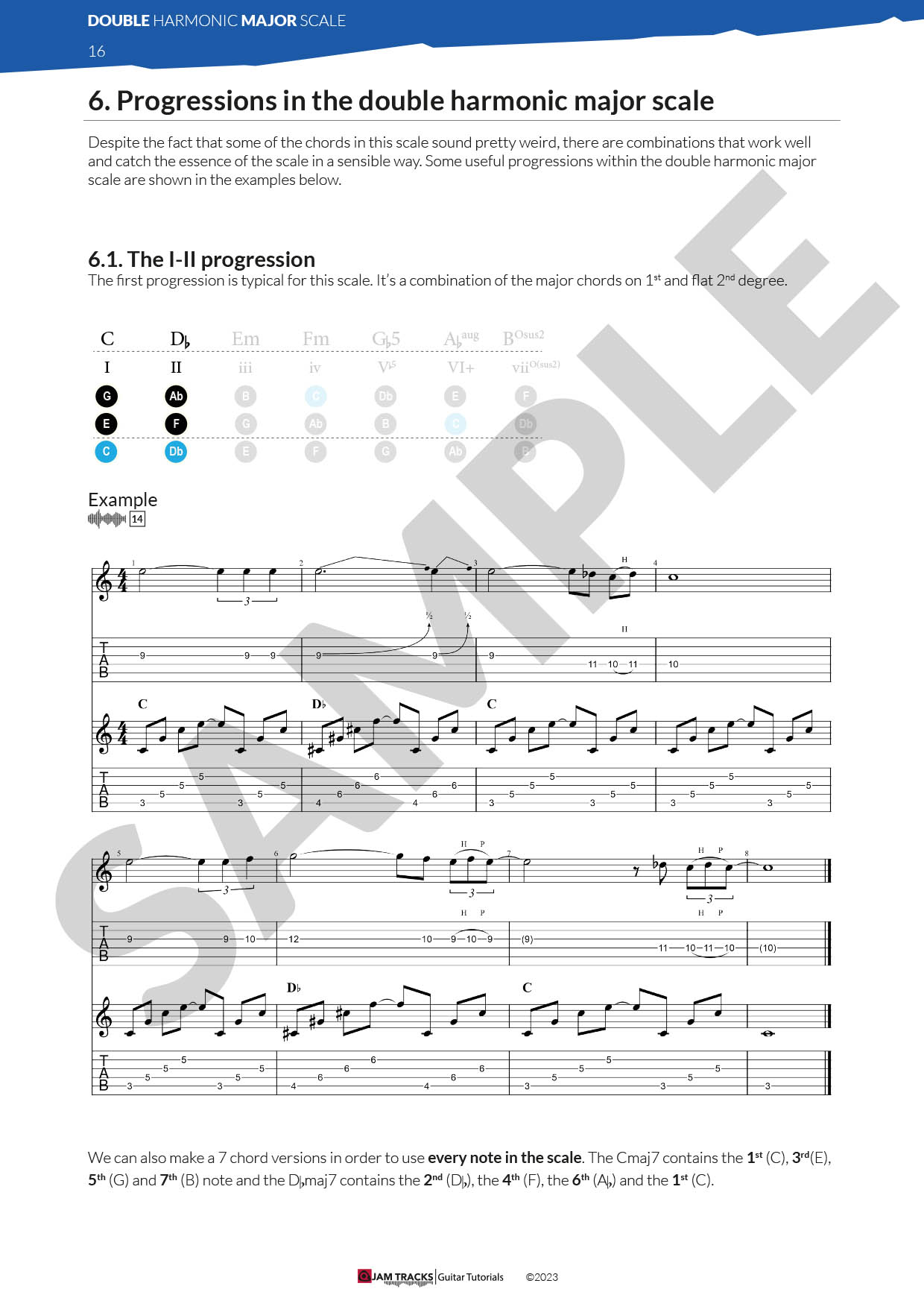 The double harmonic major scale