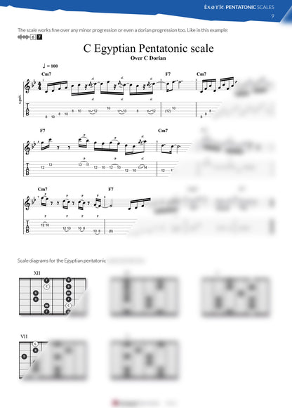 Exotic Pentatonic Scales for Guitar