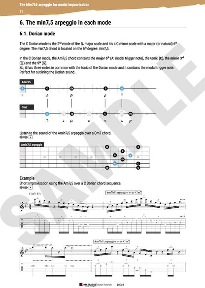 Min7b5 Arpeggio For Modal Improvisation