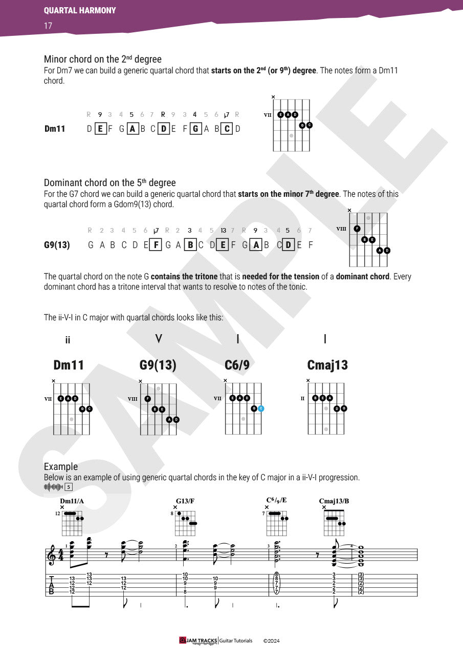 Quartal harmony and quartal chords