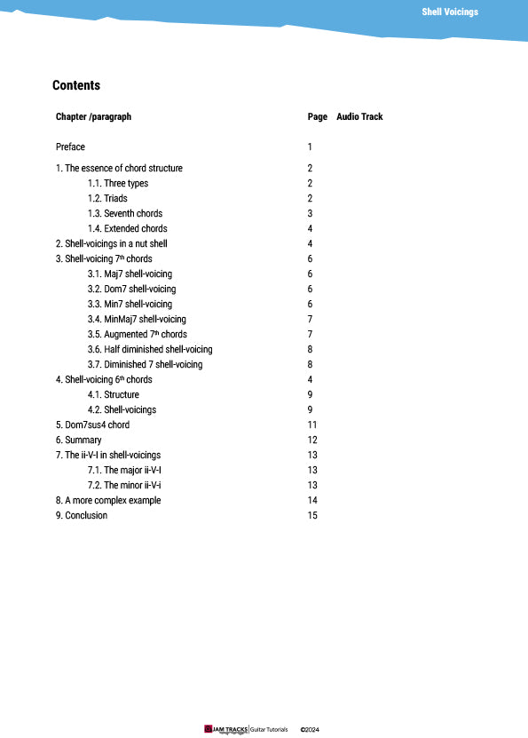 Shell Voicing for Guitar - Ultimate E-guide