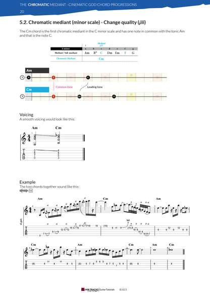 Chromatic Mediants - Cinematic Chords progressions for Progressive Rock and Fusion