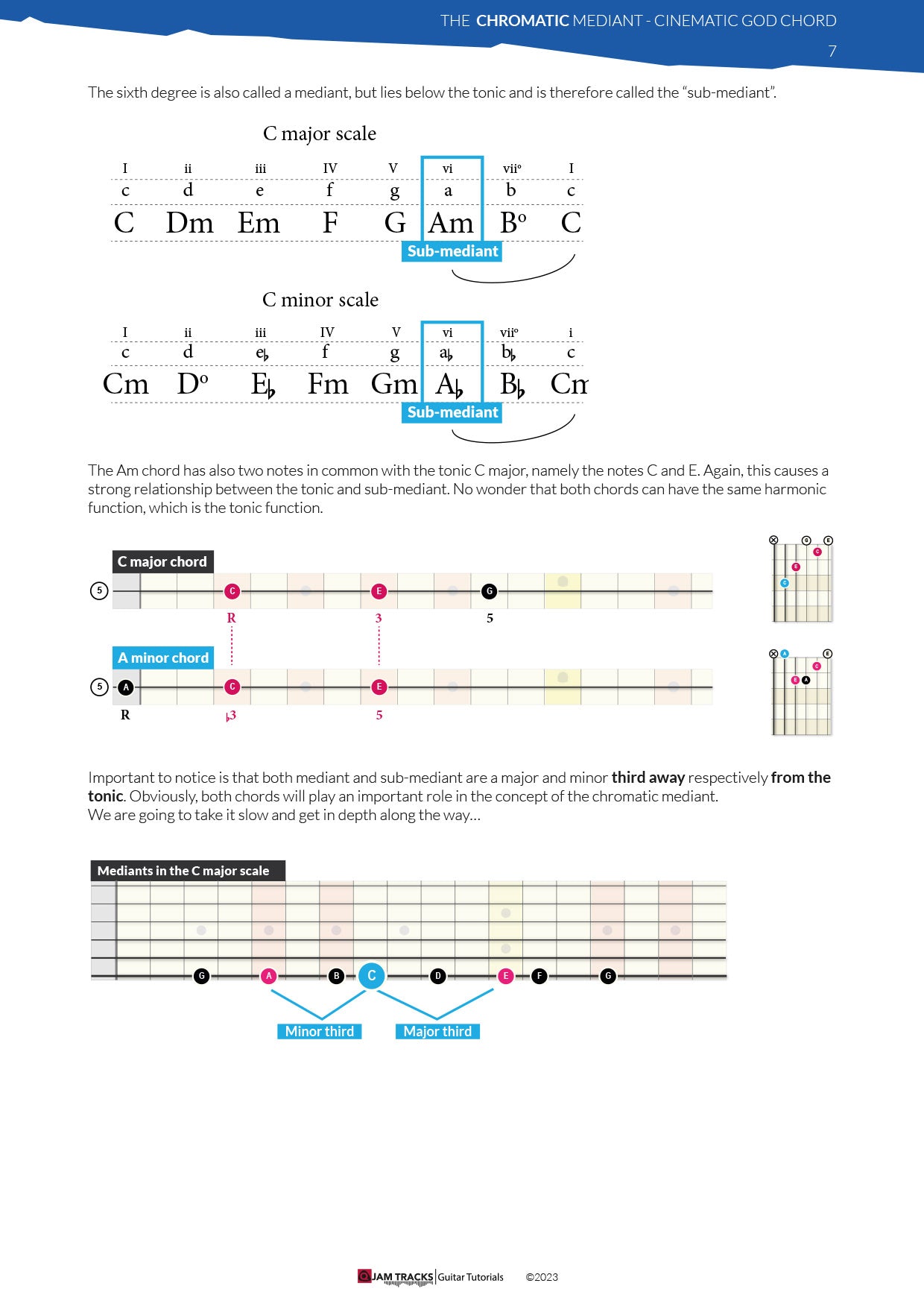 Chromatic mediants - Cinematic God chords progressions