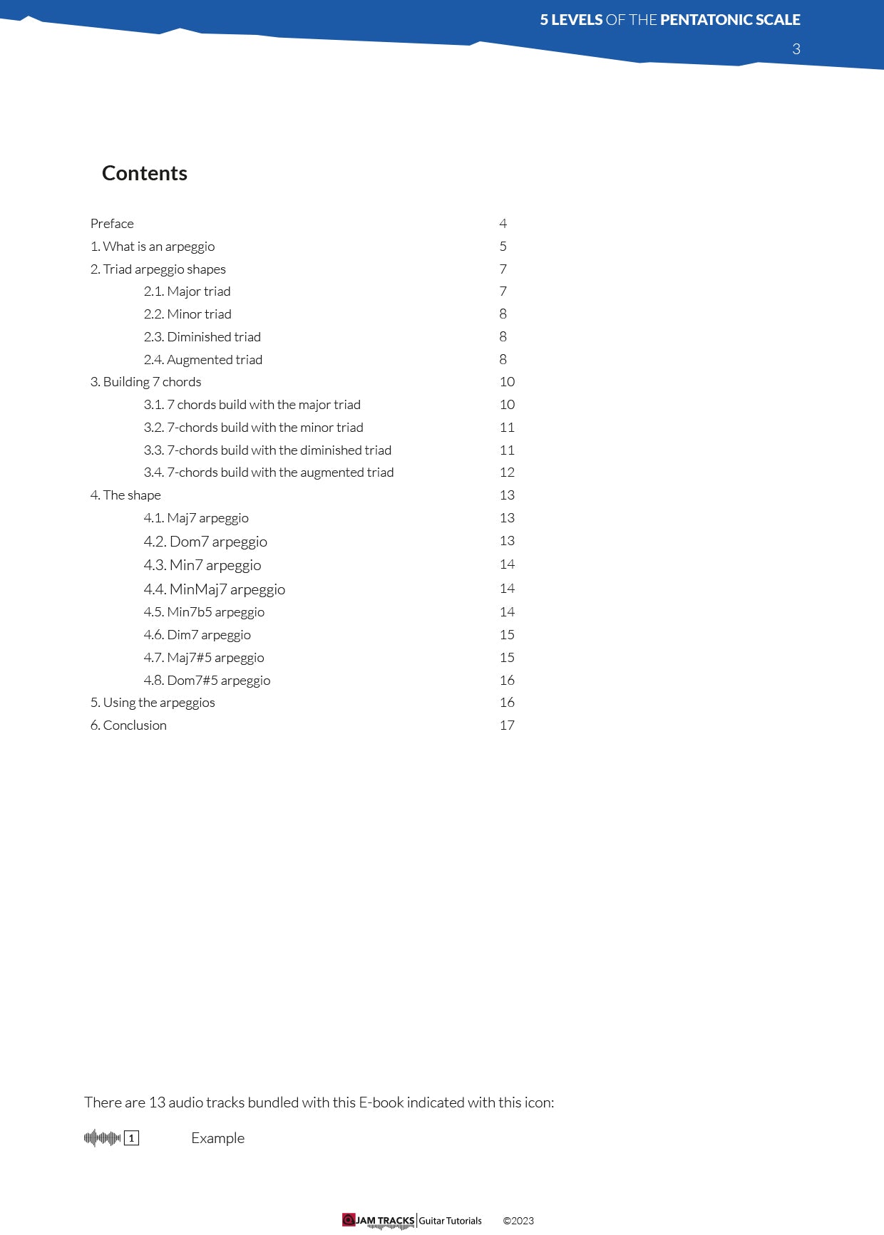 One shape for all 7-chord arpeggios