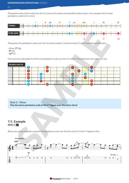 Superimpose Pentatonic scales For Rock Fusion and Jazz