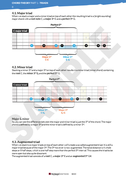 Chord Theory FULL COURSE for Guitar - Videos / E-books