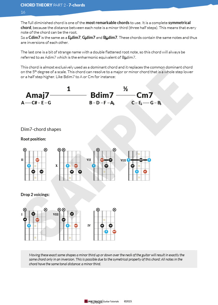 Chord Theory FULL COURSE for Guitar - Videos / E-books