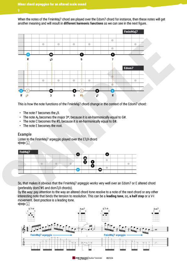 Minor Arpeggios for an Altered Outside Sound