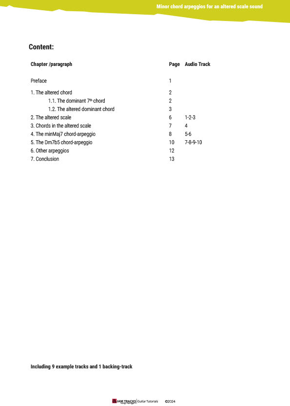 Minor Arpeggios for an Altered Outside Sound