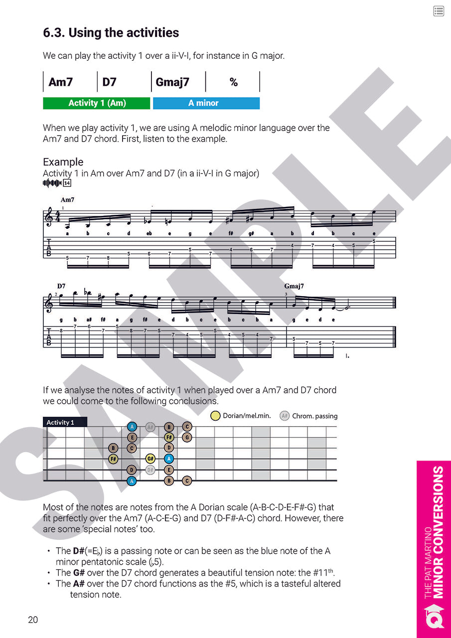 The Pat Martino Minor Conversion and Pat Martino lines