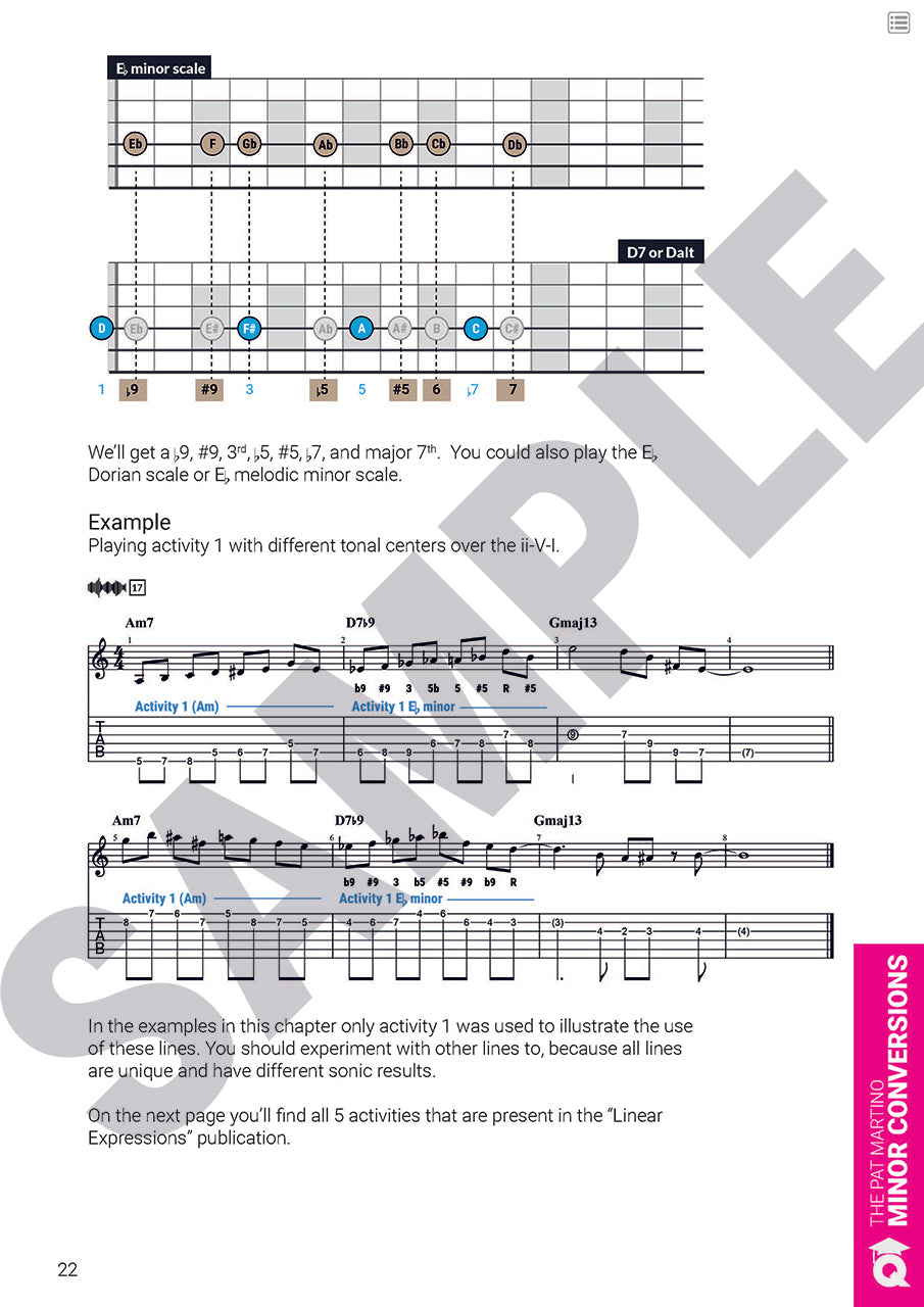 The Pat Martino Minor Conversion and Pat Martino lines